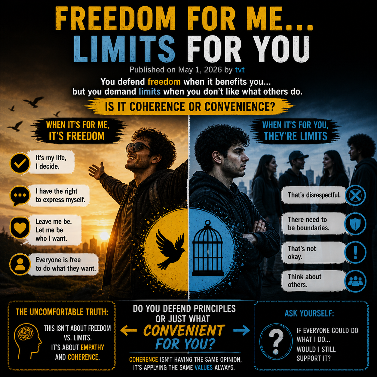 Freedom for me… limits for you