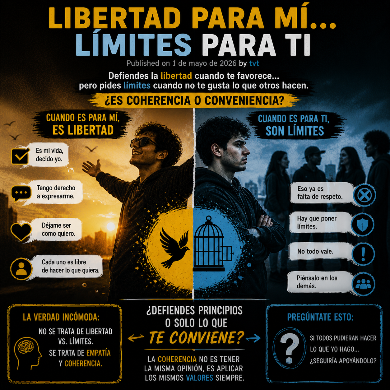Libertad para mí… límites para ti